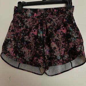 Lululemon dark floral shorts